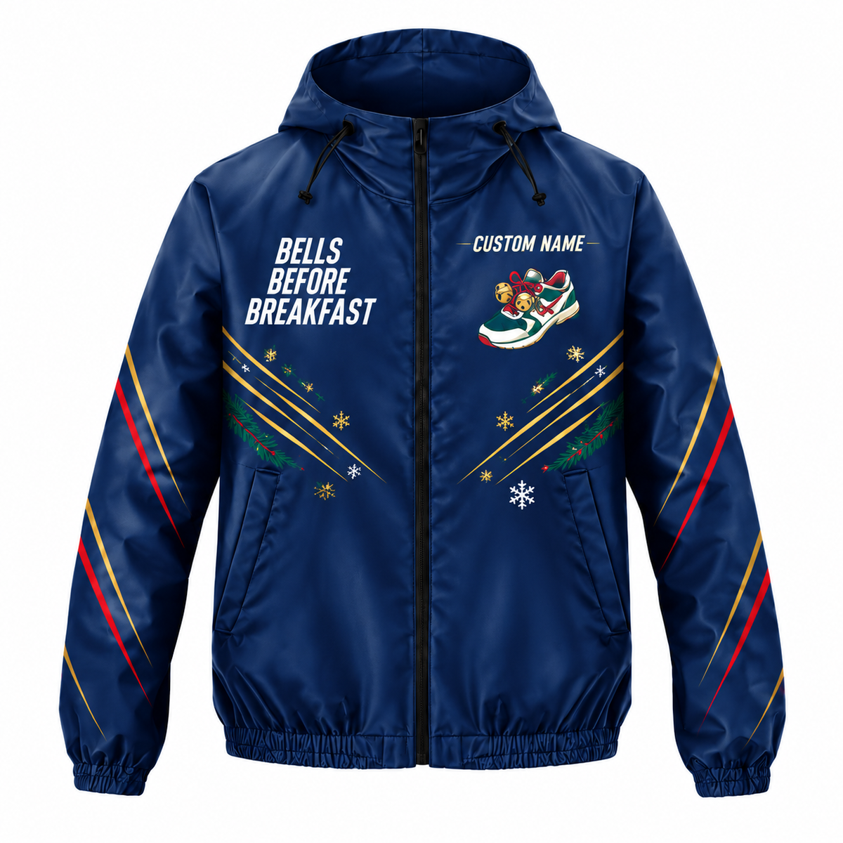 Custom Name Bells Before Breakfast Running Windbreaker Jacket