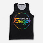LGBT Pride Running Tank Top You Are Enough Running Singlet for Men and Women