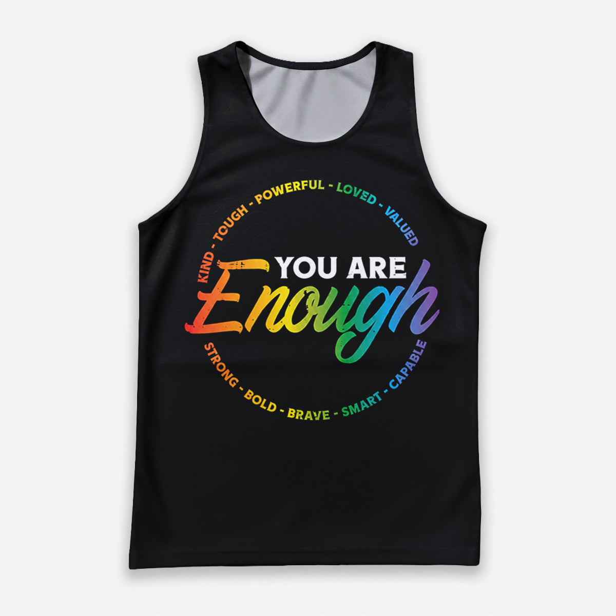 LGBT Pride Running Tank Top You Are Enough Running Singlet for Men and Women