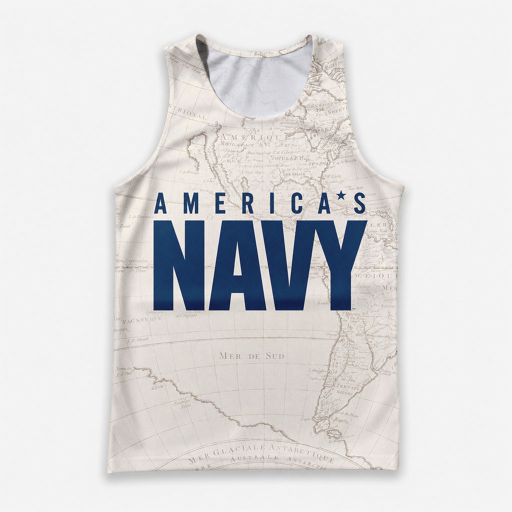 U.S. Military Running Tank Top U.S. Navy Sea Running Singlet for Men and Women