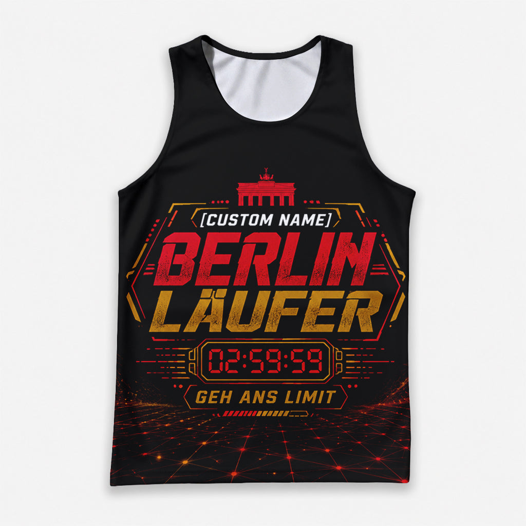 Tech Grid Interface Berlin Wettkampftag Lauf-Tanktop