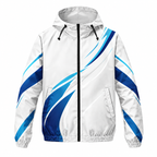 Custom Name State Minimal Aero Curve Running Windbreaker Jacket