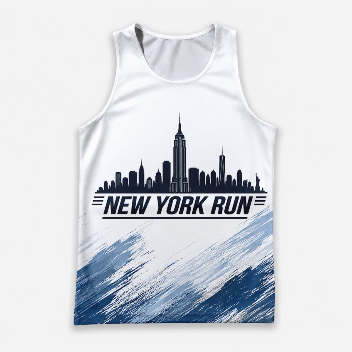 Empire Brushstroke Skyline New York Running Tank Top