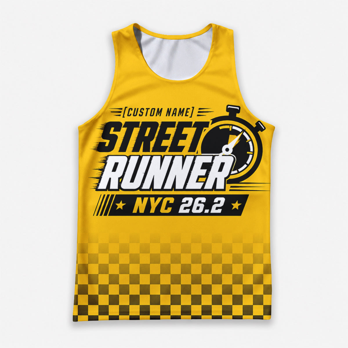 Urban Taxi Speed The NYC Race Day Running Tank Top