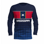 Mississippi State Pride Long Sleeve Running T-Shirt