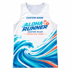 Custom Name Miles Aloha Wave Runner Running Tank Top