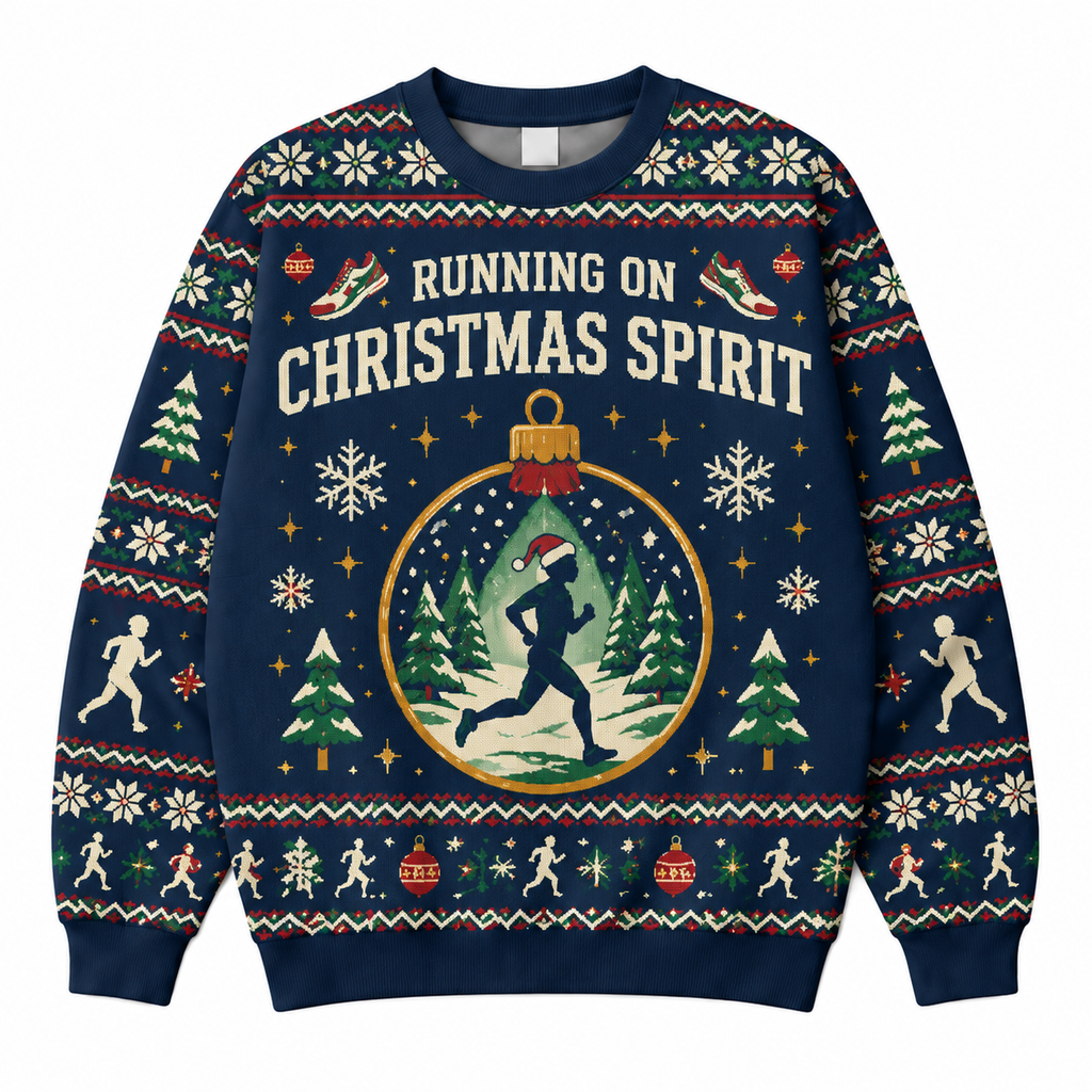 Running On Christmas Spirit Sweater