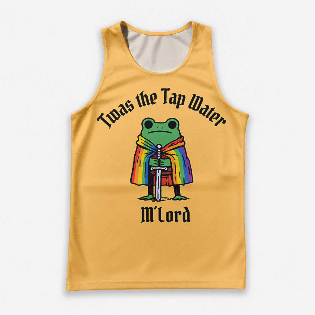 LGBT Pride Running Tank Top Funny Frog Running Singlet for Men and Women