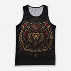 Men's Running Tank Top Firefighter Guardian Of The Flame Running Singlet V2
