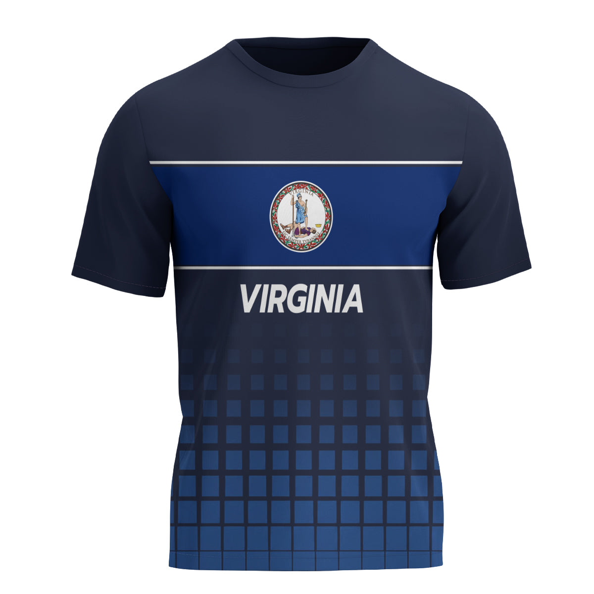 Virginia State Pride Tech Running T-Shirt