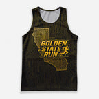 Golden State Map California State Running Tank Top