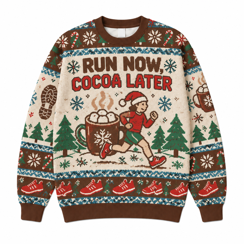 Run Now Cocoa Later Sweater
