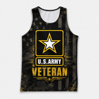 Veteran Running Tank Top - US Army Veteran V5 Tech Singlet