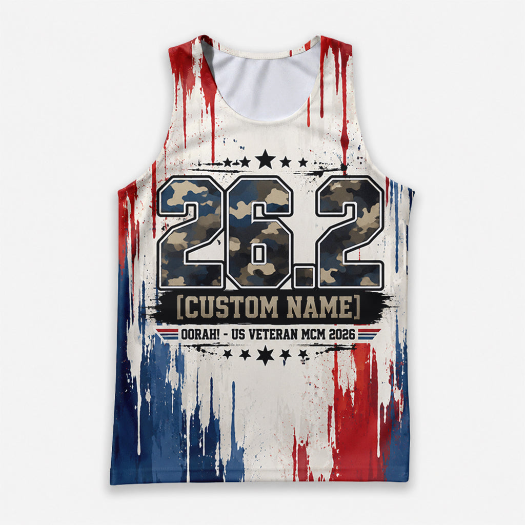 Oorah 26.2 The Marine Corp Race Day Running Tank Top