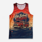 Men's Running Tank Top Firefighter Old School Firefighter Running Singlet V2