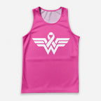 Cancer Fighter Running Tank Top Strong Ribbon Wing Emblem Running Singlet for Men and Women
