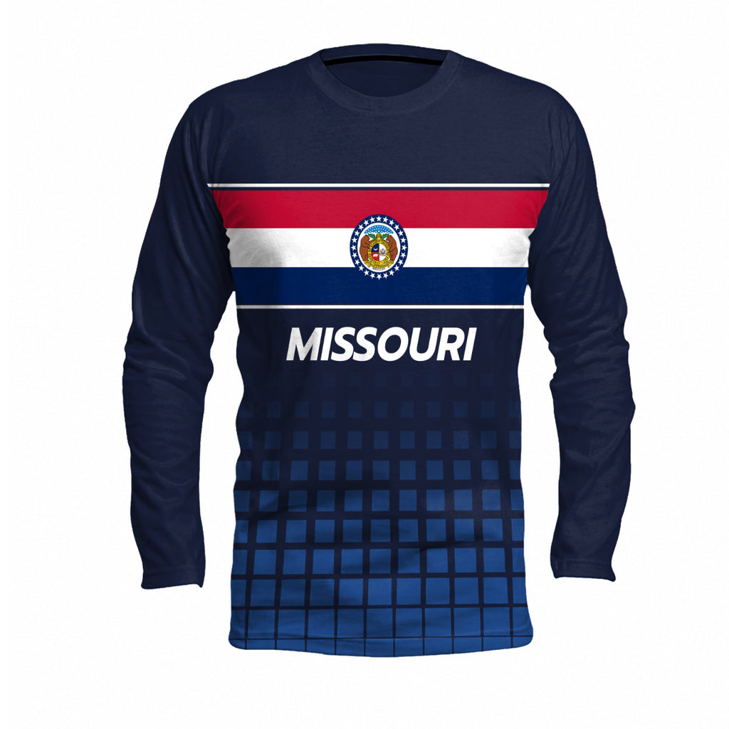 Missouri State Pride Long Sleeve Running T-Shirt