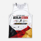 Geometrisches Polygon Berlin Wettkampftag Lauf-Tanktop