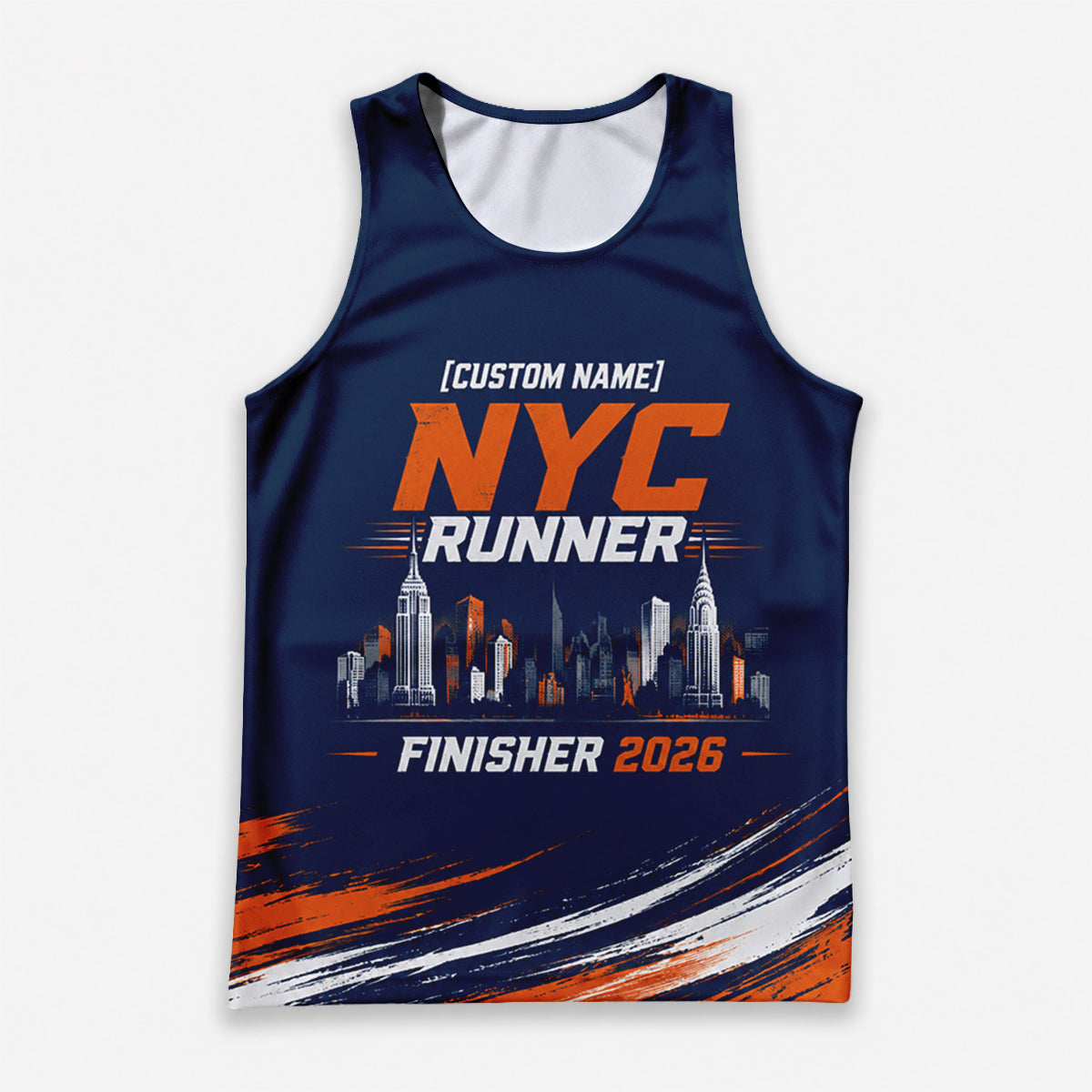 NYC Classic Skyline The NYC Race Day Running Tank Top