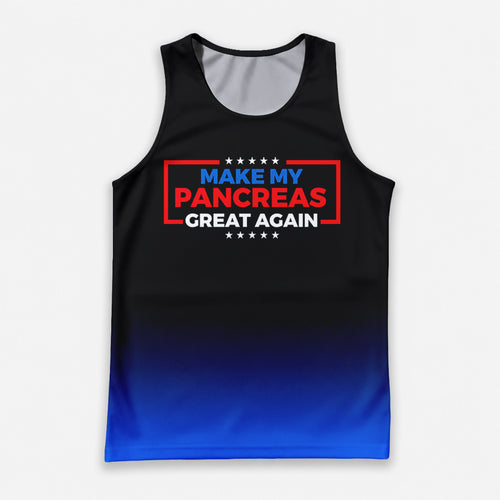 Diabetes Fighter Running Tank Top My Pancreas Great Again Running Singlet for Men and Women