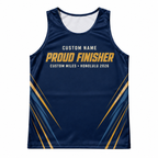 Custom Name Miles Honolulu Gold Finisher Running Tank Top