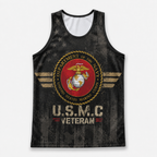 Veteran Running Tank Top - US Marine Corps Veteran V3 Tech Singlet
