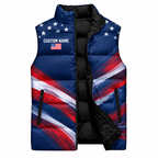 Old Glory Midnight Sleeveless Running Puffer Jacket
