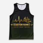 Heart of a Marine The Marine Corp Race Day Running Tank Top