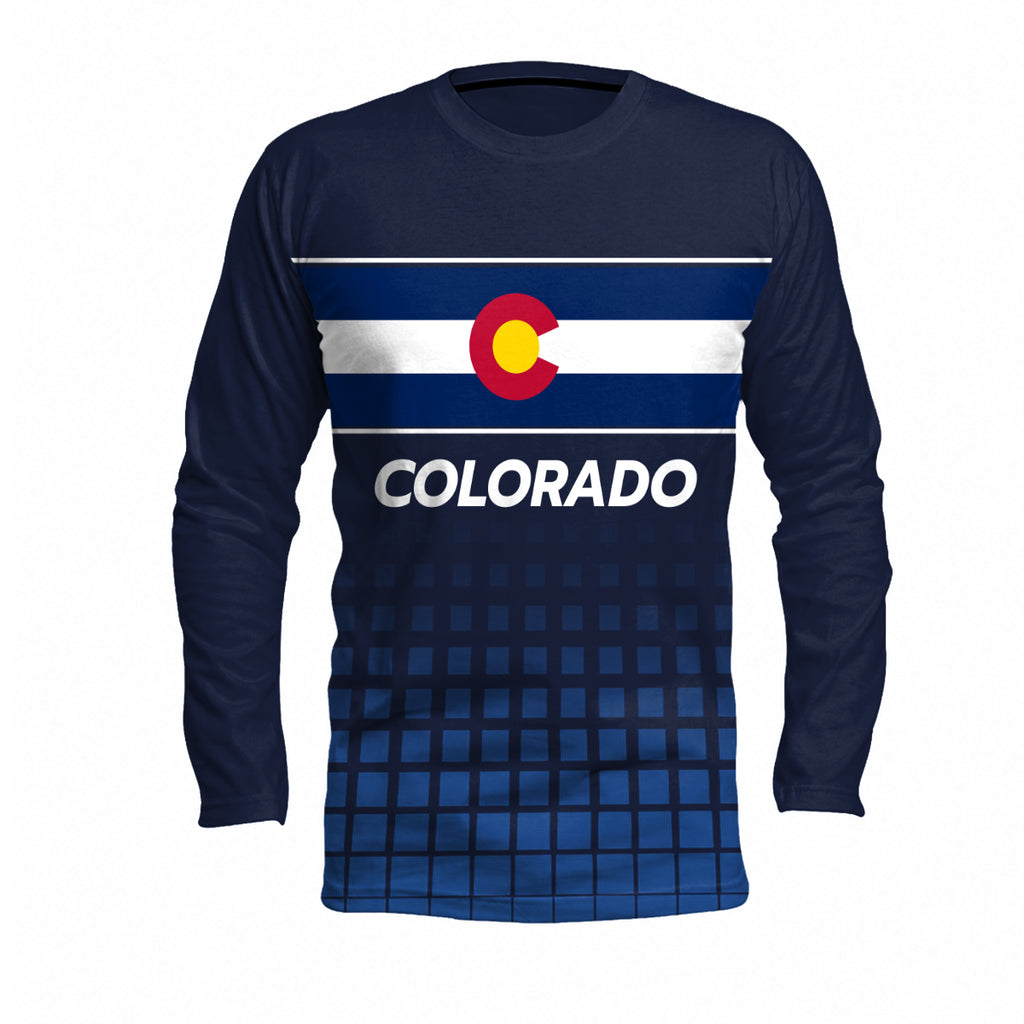 Colorado State Pride Long Sleeve Running T-Shirt