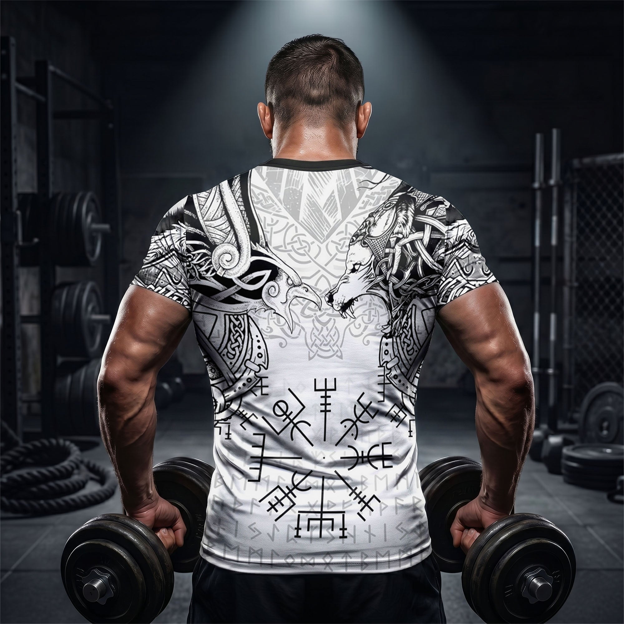 Odin’s Gaze The Fenrir & Vegvísir Guardian BJJ Rash Guard