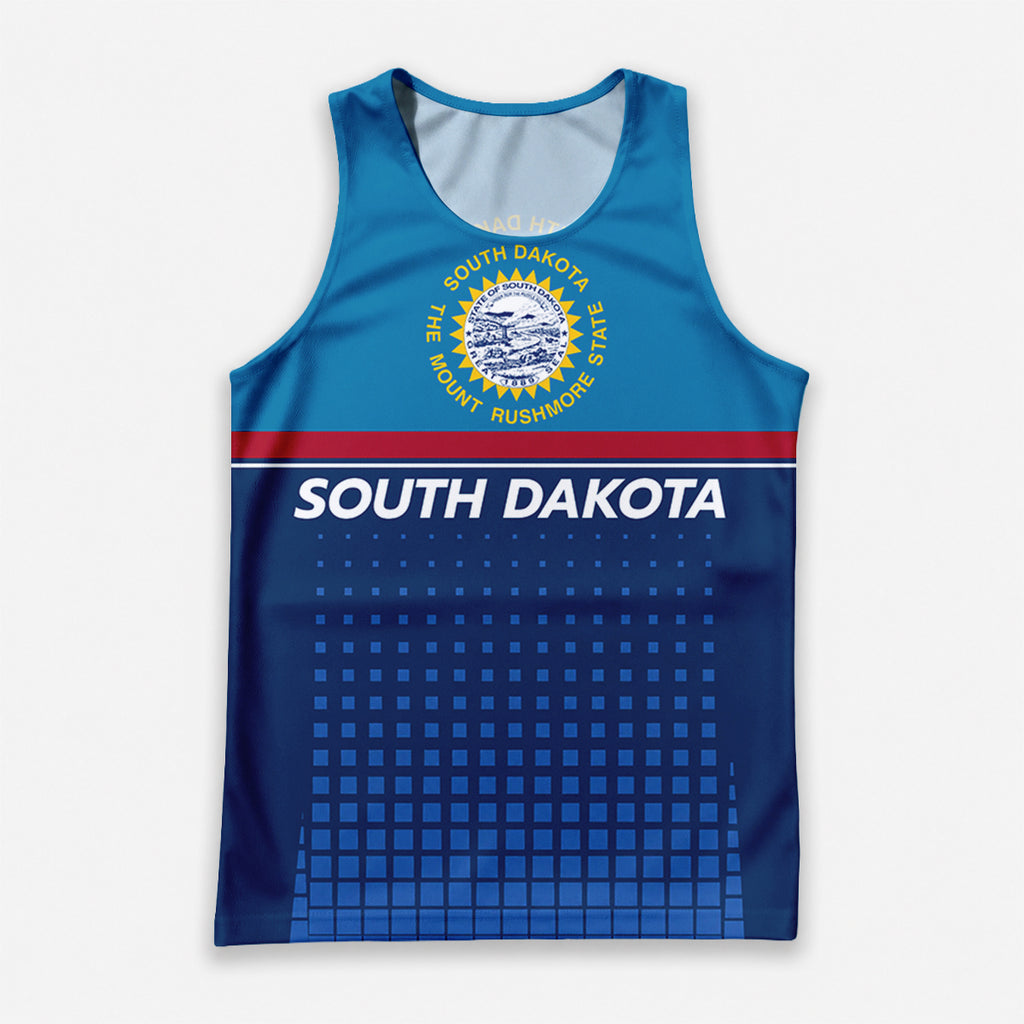 Patriotic Tech Running Tank Top - South Dakota State Pride Running Singlet