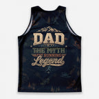 Funny Dad Running Legend Tank Top Tech Running Singlet V2