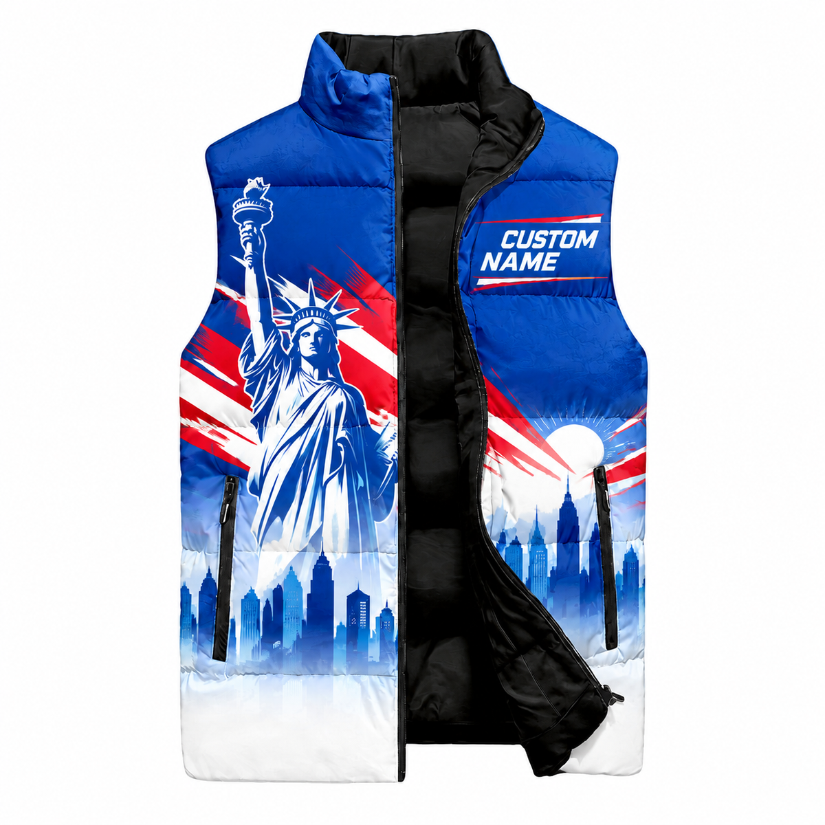 Liberty Skyline USA Runner Sleeveless Running Puffer Jacket