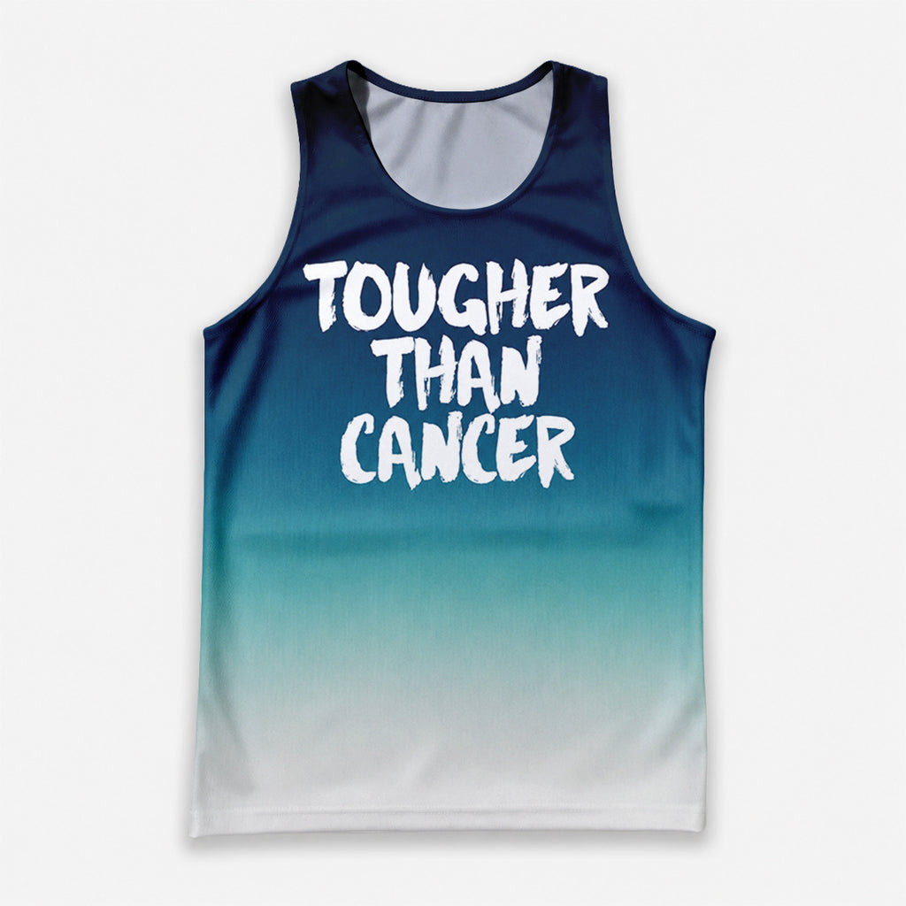 Cancer Fighter Running Tank Top Tougher Than Cancer Running Singlet for Men and Women
