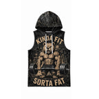 Kinda Fit Softa Fat Men's Workout Hooded Tank Top