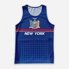 Patriotic Tech Running Tank Top - New York State Pride Running Singlet