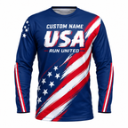 Custom Name Run United Running Long Sleeve Shirt
