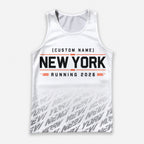 Minimalist Typography The NYC Race Day Running Tank Top