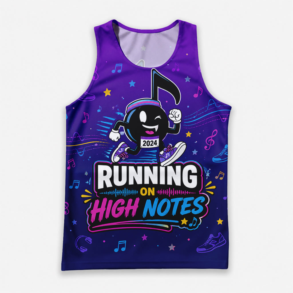 Teacher Running Tank Top Music Teacher Runner Tech Running Singlet