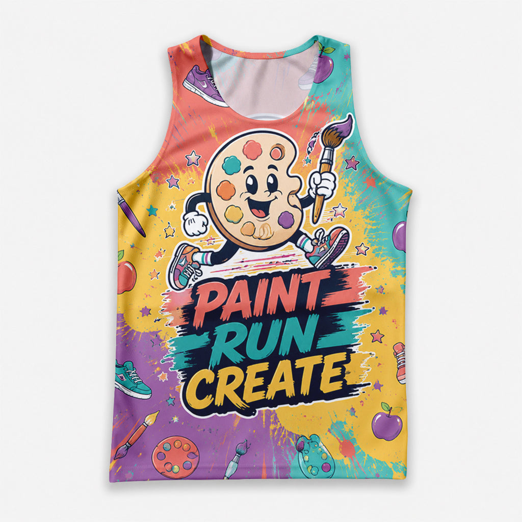 Teacher Running Tank Top Art Teacher Runner Tech Running Singlet
