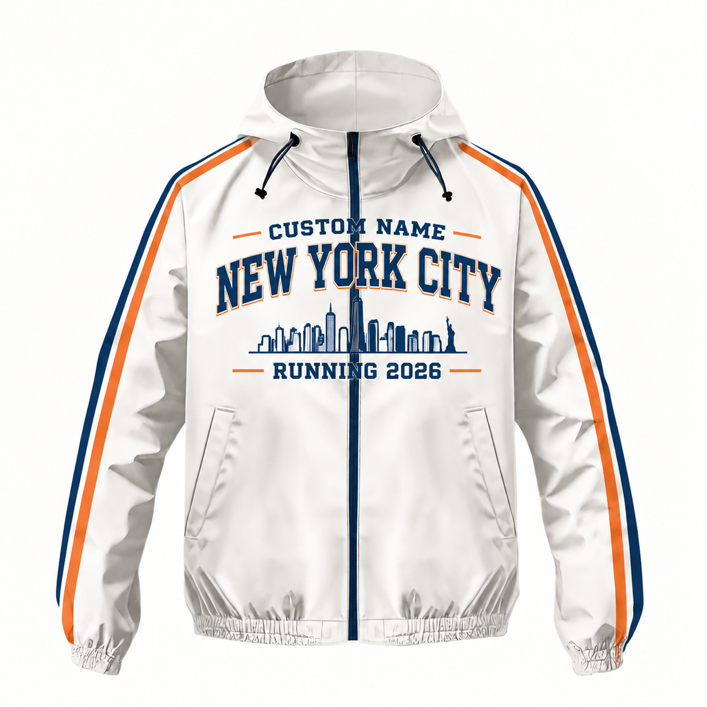 Custom Name New York Heritage Runner Running Windbreaker Jacket