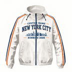 Custom Name New York Heritage Runner Running Windbreaker Jacket