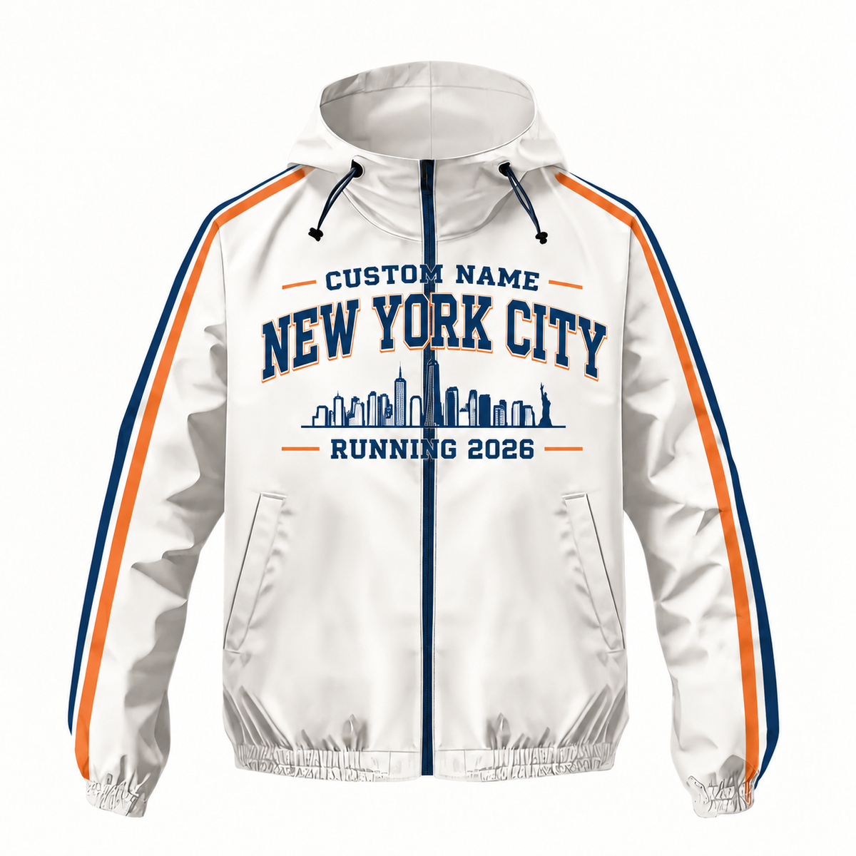 Custom Name New York Heritage Runner Running Windbreaker Jacket