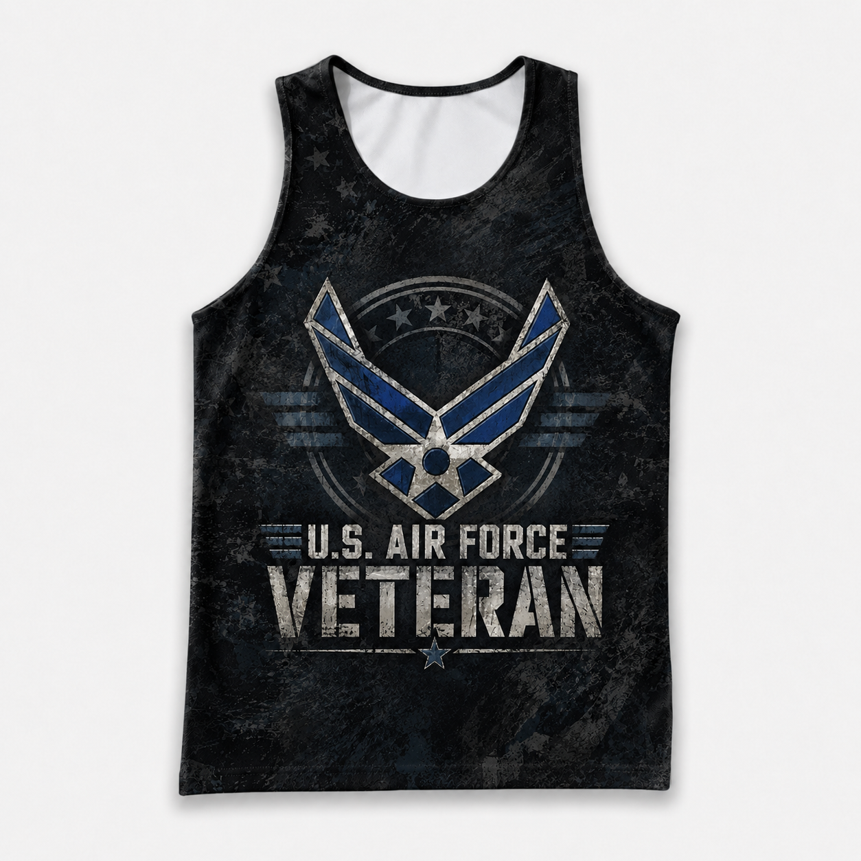 Veteran Running Tank Top - US Air Force Veteran V8 Tech Singlet