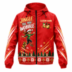 Custom Name Jingle Till You Wobble Running Windbreaker Jacket