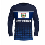 West Virginia State Pride Long Sleeve Running T-Shirt