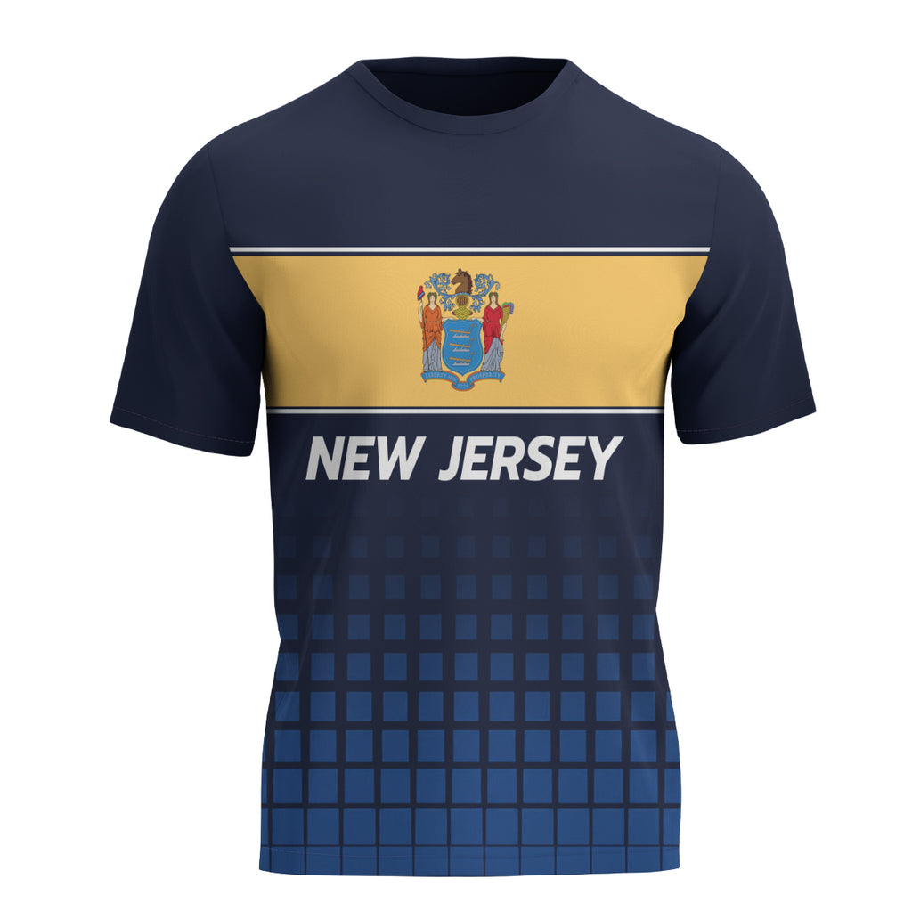 New Jersey State Pride Tech Running T-Shirt