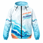 Custom Name Florida Coast Runner Florida Running Windbreaker Jacket