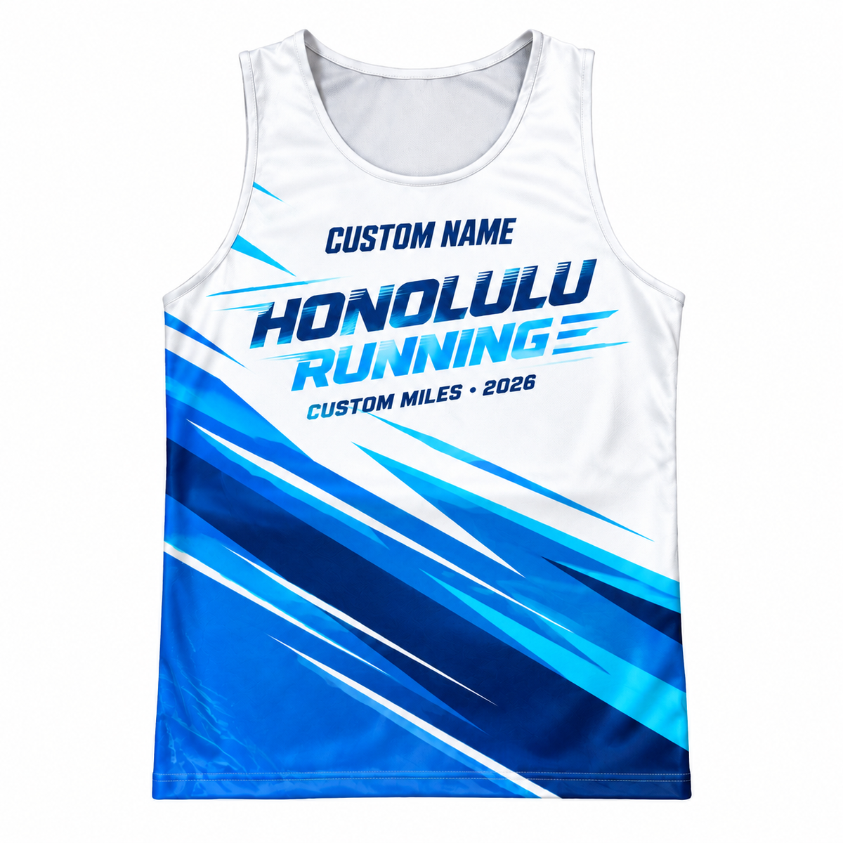 Custom Name Miles Honolulu Speedline Running Tank Top