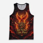 Men's Running Tank Top Firefighter Rise Through The Fire Running Singlet